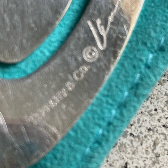 Tiffany&co Elsa Peretti LG vintage $/b card/holder or charm. Chain not included - Picture 3 of 9